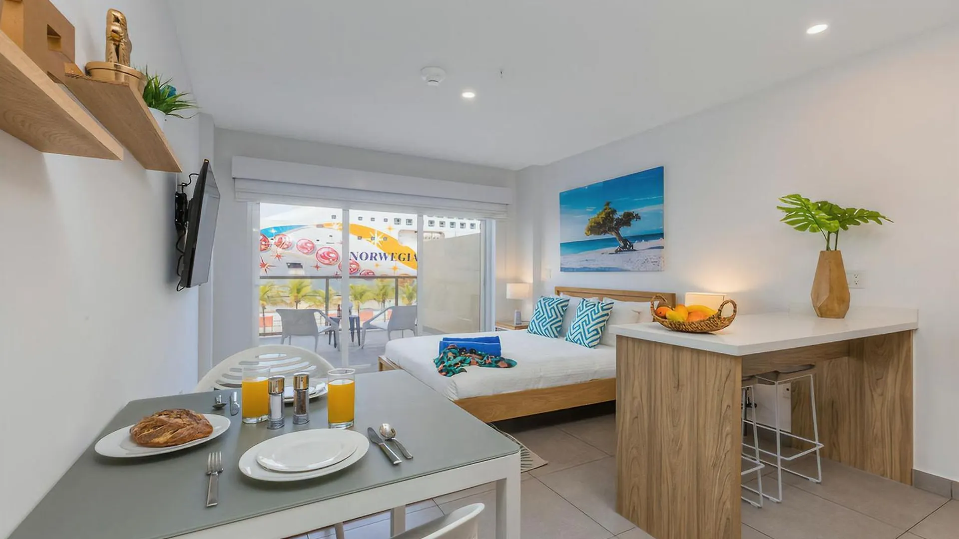 Apartament Studio With Harbor View Near Where U Want To Be Oranjestad